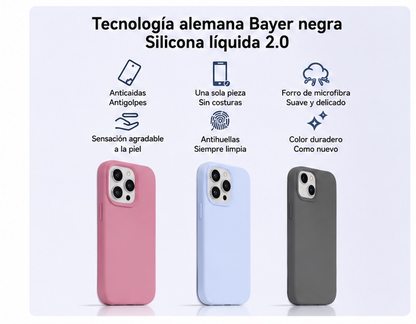 Funda de Silicona Premium para iPhone – Fina y Resistente